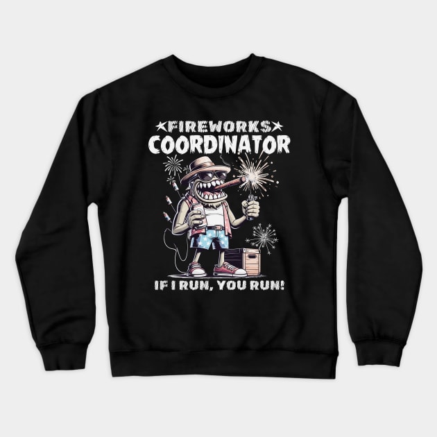 Fireworks Coordinator Crewneck Sweatshirt by Etopix